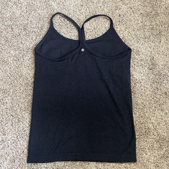 Womens Yoga Seamless Workout Tank Top Racerback with built in bra size L - Picture 7 of 8